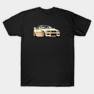 Beige BMW E46 M3 T-Shirt